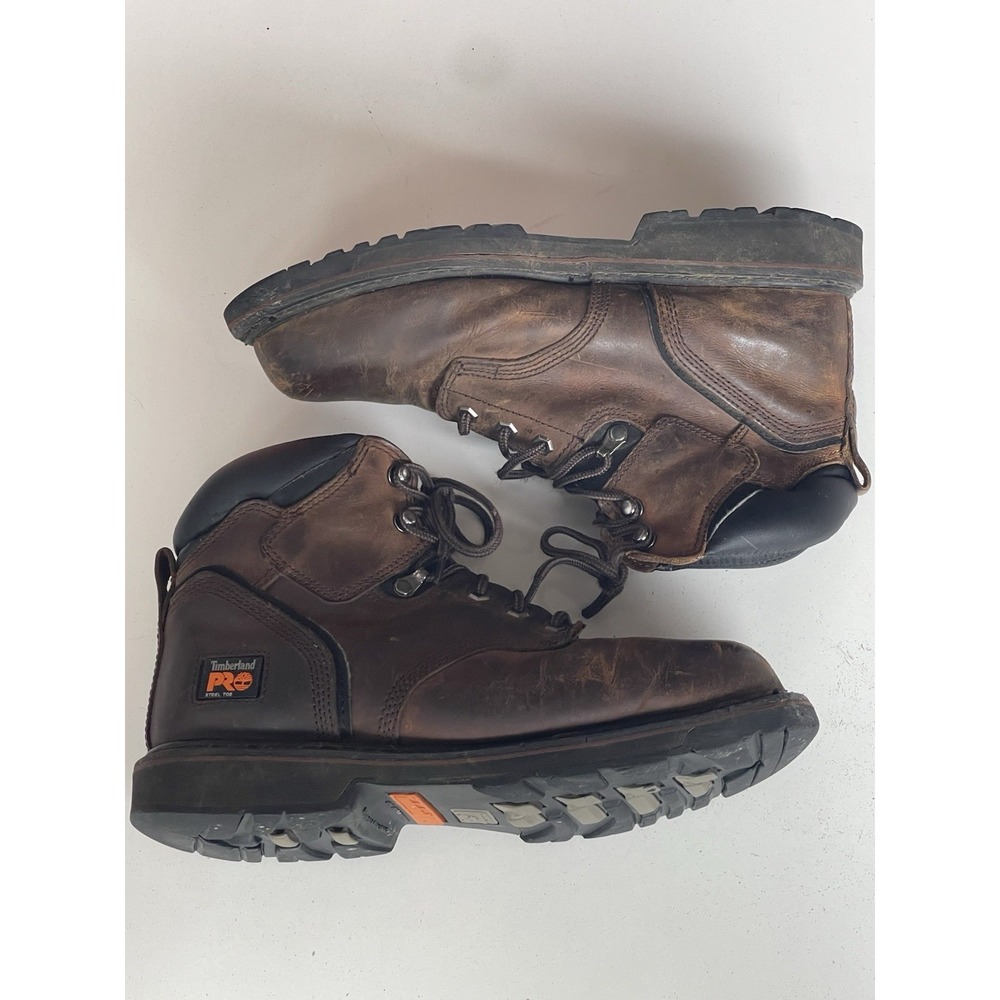 Timberland Pro 33034 6" Pit Boss Steel Toe Work Boots Men's Size 10
